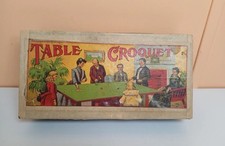 Antigua Mesa Croquet Mesa Juego de Juguete Antiguo Caja de Cartón Temprano EE. UU.  segunda mano  Embacar hacia Mexico
