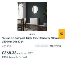 Stelrad compact triple for sale  COVENTRY