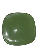 Prato de jantar quadrado verde R Wood Studio Pottery 2006 Chartreuse 9"" comprar usado  Enviando para Brazil