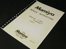 MAMIYA INSTRUCTION: MAMIYA C330 F Service Instructions! na sprzedaż  PL