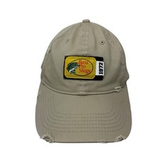 Boné chapéu Bass Pro Shops marrom alça ajustável angustiado peixe ao ar livre comprar usado  Enviando para Brazil