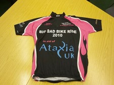 Cofides Big Bad Bike Ride 2010 XL Men's Black White Pink & Blue Cycle Jersey  comprar usado  Enviando para Brazil