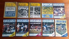 Everton programmes 1973 for sale  LIVERPOOL