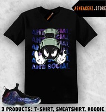 Camiseta para combinar Foamposite One Galaxy 2025 tênis combinando camiseta antissocial Marvin comprar usado  Enviando para Brazil
