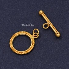 Ouro amarelo 18k sólido 12,5 mm círculo fantasia fio torcido fecho alternador encontrar comprar usado  Enviando para Brazil