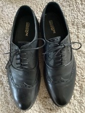 Mens black leather for sale  WIGAN