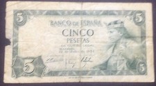 Banconota spagna pesetas usato  Ruvo di Puglia