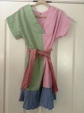 Vestido curto estampado rosa galinha color block Gingham tamanho pequeno comprar usado  Enviando para Brazil