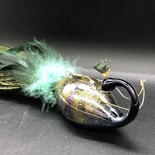 Glass peacock bird for sale  Mount Pleasant
