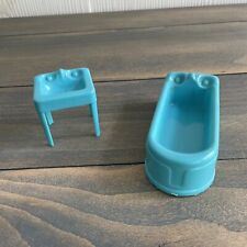 Vintage MCM 1960s PLASCO TOYS Móveis para Casa de Bonecas Banheiro - Banheira e Pia (GG) comprar usado  Enviando para Brazil