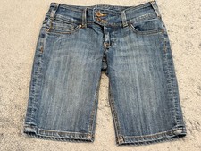 Bermuda Seven7 Feminina 26 Longa Denim Azul Lavagem Média Casual Jorts comprar usado  Enviando para Brazil