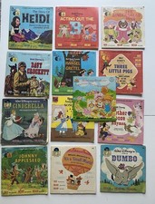 18 Vintage Disney See-Hear-Read Booklets and 45 rpm Records comprar usado  Enviando para Brazil