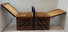 Wooden sewing box for sale  UK