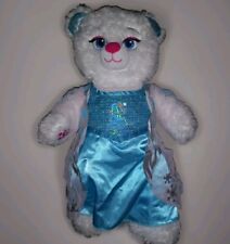 Usado, Build A Bear Disney Frozen 2 Elsa Urso de Pelúcia Branco Brilhante com Vestido 17" BABW comprar usado  Enviando para Brazil