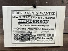 Vintage henderson motorcycle for sale  Beaver Falls