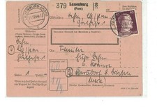 Postkarte ganzsache paketkarte gebraucht kaufen  Wittgensdorf