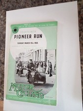 Motorcycle pioneer run for sale  SEVENOAKS