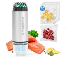 Máquina seladora a vácuo Quicolo para alimentos com 30 sacos reutilizáveis, portátil portátil 130 comprar usado Máquina seladora a vácuo Quicolo para alimentos com 30 sacos reutilizáveis, portátil portátil 130 comprar usado  Enviando para Brazil