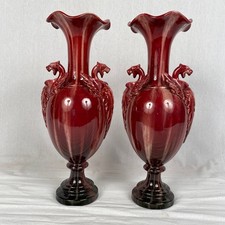 Paire vases barbotine d'occasion  Royère-de-Vassivière
