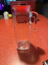 Usado, Jarro de vidro para geladeira Coveiro tampa vermelha 40 oz. Feito na Itália comprar usado  Enviando para Brazil