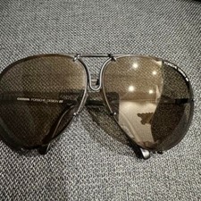 Óculos de sol Porsche Design 5621 aviador lente gradiente armação preta ponte dupla comprar usado  Enviando para Brazil
