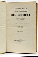Używany, JOUBERT (J.). Pensées, Essais, Maximes et Correspondance. Recueillis et mis 1850 na sprzedaż  Wysyłka do Poland