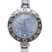 com papel BVLGARI B.zero1 BZ22S 12P relógio feminino quartzo diamante Q#141444 comprar usado  Enviando para Brazil