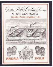 Etichetta vino marsala usato  Italia