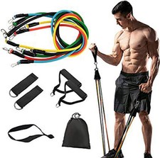 10 PÇS BANDA DE RESISTÊNCIA Conjunto de Bandas de Resistência Fitness Yoga Pilates TOM MUSCULAR comprar usado  Enviando para Brazil