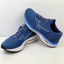 Tênis de corrida Mizuno masculino Wave Rider 26 super largo azul EUA 11,5 Reino Unido 10,5 comprar usado  Enviando para Brazil