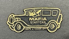 Usado, Ímã de geladeira de borracha vintage 1970’s Mafia Staff Car novidade gangster comprar usado  Enviando para Brazil
