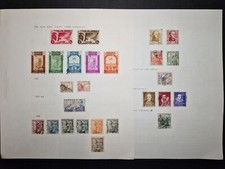España - 1936-1951 - 2 páginas de estampillas #B19468 segunda mano  Embacar hacia Mexico