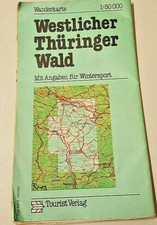 Wanderkarte westlicher thürin gebraucht kaufen  Deutschland
