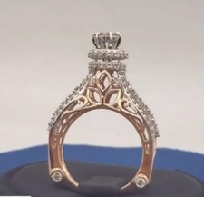 Deslumbrante anel premium de prata argentina Royal Design branco zircônia cúbica e 935 comprar usado  Enviando para Brazil