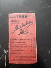Guide michelin 1939 d'occasion  Paris XIX