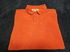 Camisa polo retrô Birdwell Beach Britches French Terry abóbora laranja cabana tamanho P comprar usado  Enviando para Brazil