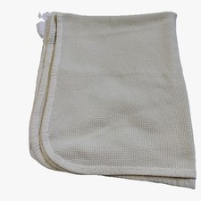 Cobertor térmico de algodão amarelo vintage Baby Morgan Waffle Weave EUA Lovey comprar usado  Enviando para Brazil