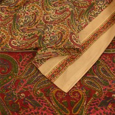 Tecido para artesanato de feltro vintage Sarees vermelho acolchoado algodão seda Kota Sari, usado comprar usado  Enviando para Brazil
