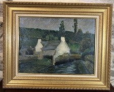 Ancienne huile panneau d'occasion  Vannes