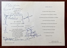 Menu signed author for sale  Slingerlands