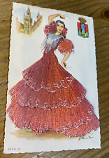 Flamenco embroidered silk for sale  MENSTRIE