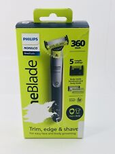 Philips Norelco OneBlade 360 cara + cuerpo, afeitadora eléctrica híbrida y recorte de barba segunda mano  Embacar hacia Mexico