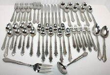 51 peças de aço inoxidável 18-0 Japão fabricante desconhecido padrão garfo, faca, colher comprar usado  Enviando para Brazil