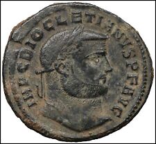 Diocleziano bronzo follis usato  Due Carrare