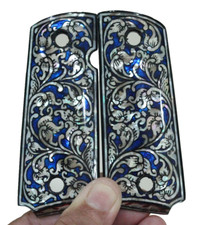 COLT 1911 DEFENSOR OFICIAL APERTOS COMPACTOS KIMBER PÉROLA FLOR ARTE AZUL BOM PRESENTE comprar usado  Enviando para Brazil