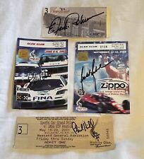 4 boletos de carrera autografiados por Watkins Glen Phil Hill y otros 01-2010 segunda mano  Embacar hacia Mexico