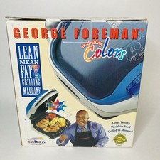 Grelha George Foreman em cores de grelha azul GR10ABW quase nova com caixa comprar usado  Enviando para Brazil