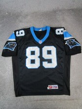 Camiseta de futebol masculina vintage Carolina Panthers GG Nike preta azul NFL 89 Smith * comprar usado  Enviando para Brazil