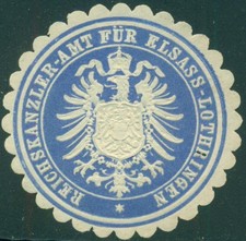 Siegelmarke reichskanzler amt gebraucht kaufen  Dommershausen, Lieg, Macken