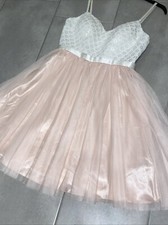 Elegantes rosa weiß gebraucht kaufen  Deutschland